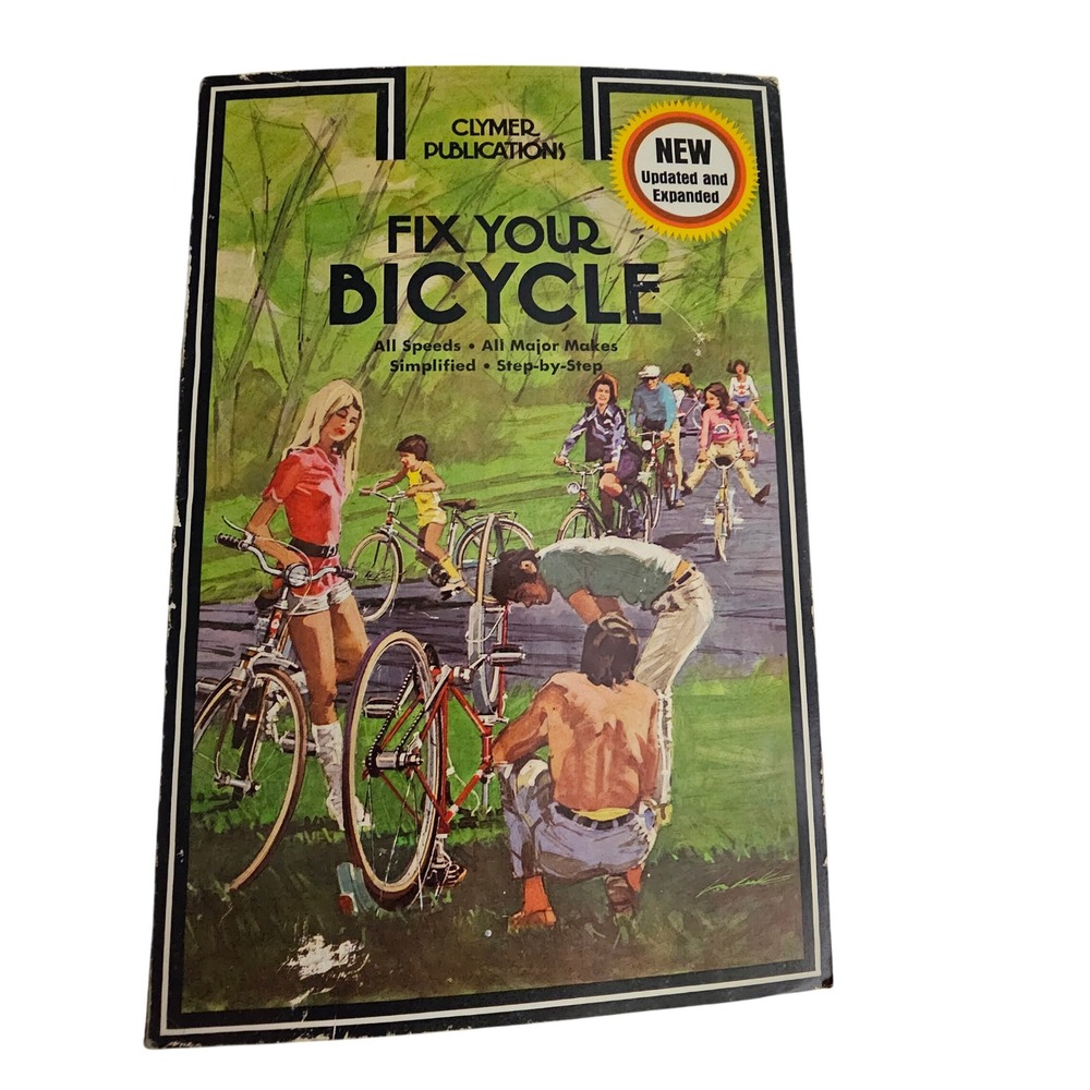 Vintage 1975 Clymer Fix Your Bicycle Repair Handbook All Speeds Major Makes